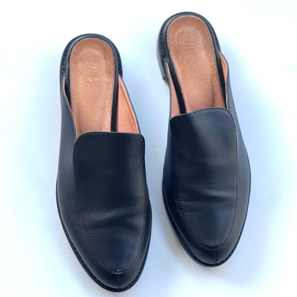 J JILL  black flats slip on size 8 leather